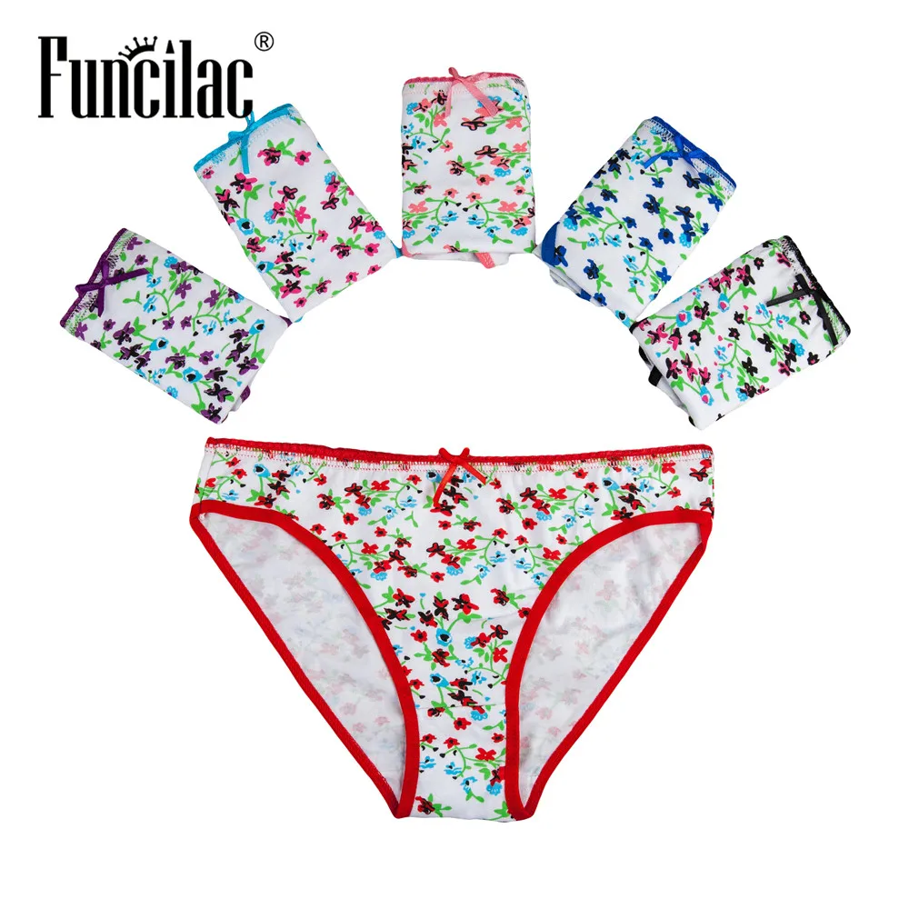 FUNCILAC Underwear Women's Sexy Briefs Cotton Print Seamless Panties Sexy Lingeries Thongs and G-strings Intimates 5 Pieces/Lot
FUNCILAC Underwear Women's Sexy Briefs Cotton Print Seamless Panties Sexy Lingeries Thongs and G-strings Intimates 5 Pieces/Lot