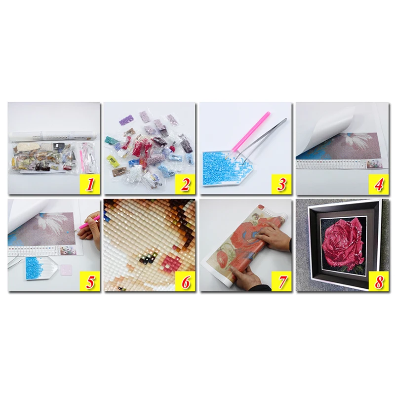 5D DIY Алмазная картина цветная мозаика для животных горный хрусталь вышивка