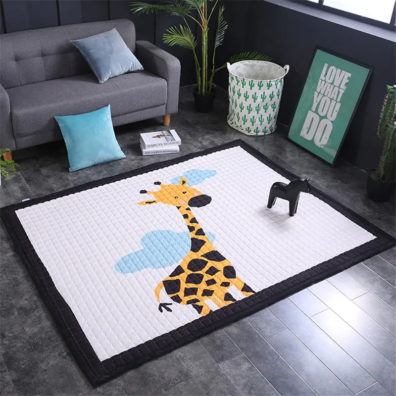 Cartoon play mat 150*200cm big carpet Antiskip kid room carpet rectangle 100% cotton mat outdoor panda room mat rabbit floor rug
Cartoon play mat 150*200cm big carpet Antiskip kid room carpet rectangle 100% cotton mat outdoor panda room mat rabbit floor rug