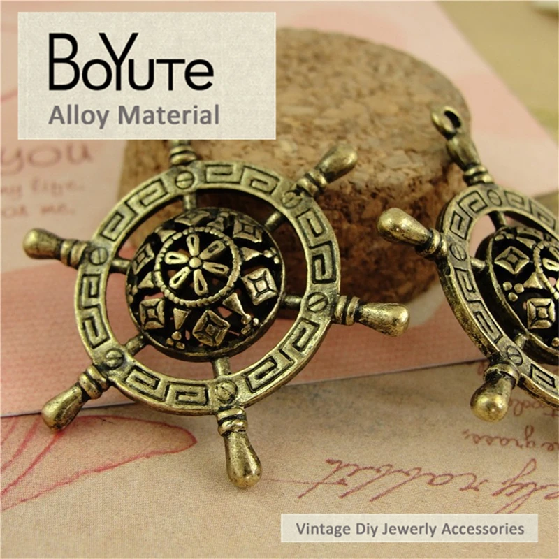 BoYuTe (10 Pieces/Lot) 34*43MM Zinc Alloy Materias Antique Bronze Plated Rudder Pendant Jewelry Findings Accessories
BoYuTe (10 Pieces/Lot) 34*43MM Zinc Alloy Materias Antique Bronze Plated Rudder Pendant Jewelry Findings Accessories