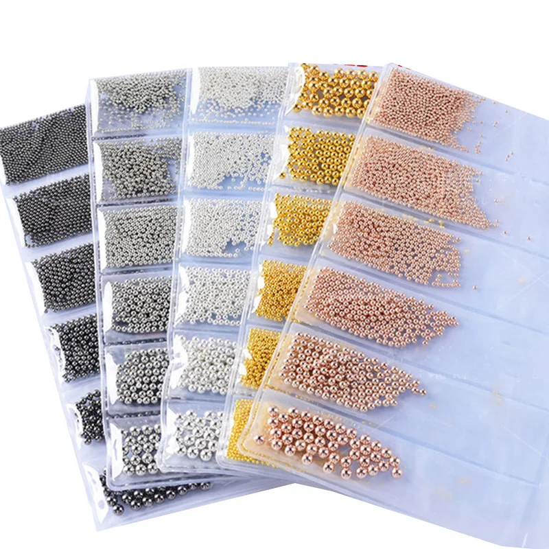 MAFANAILS 1 Bag(6Size) Round Beads Mixed Nail Caviar Zircon Rose Gold/Grey/Silver Rhinestone Nail Studs Metal Steel Beads
MAFANAILS 1 Bag(6Size) Round Beads Mixed Nail Caviar Zircon Rose Gold/Grey/Silver Rhinestone Nail Studs Metal Steel Beads