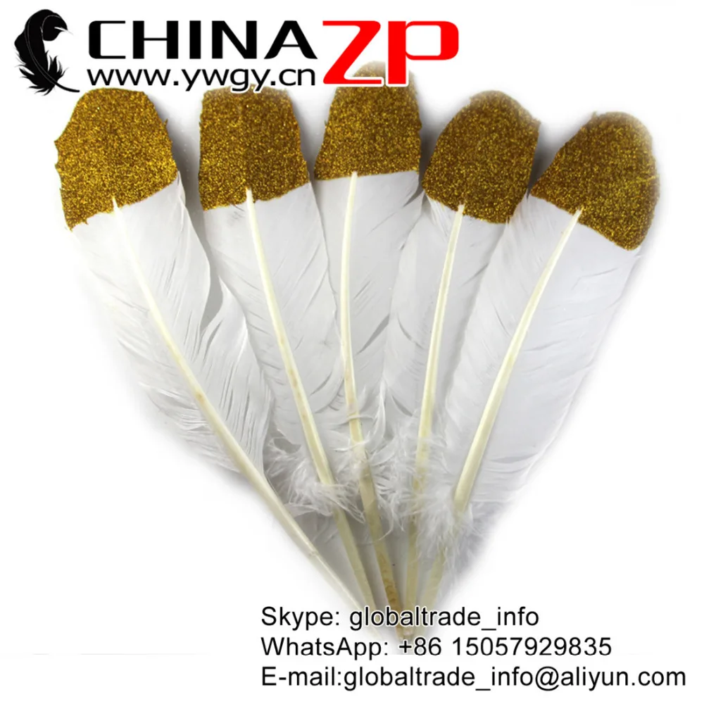 CHINAZP Turkey Feather 25~30cm 50pcs/lot High Quality White Glitter Tip Turkey Quill Wing Wholesale Feather Bulk
CHINAZP Turkey Feather 25~30cm 50pcs/lot High Quality White Glitter Tip Turkey Quill Wing Wholesale Feather Bulk