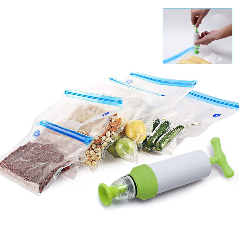 Vacuum Sealer Vacuum Bags For Food Storage With Pump Reusable Food Packages Kitchen Organizer Saran Wrap Plastic Bags 6 Pcs/set
Vacuum Sealer Vacuum Bags For Food Storage With Pump Reusable Food Packages Kitchen Organizer Saran Wrap Plastic Bags 6 Pcs/set