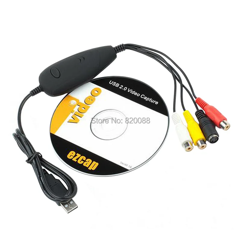 Новинка! USB 2 0 Video Grabber Регистраторы захвата аналогового видео с VHS DVD V8 hi8 в цифровой
