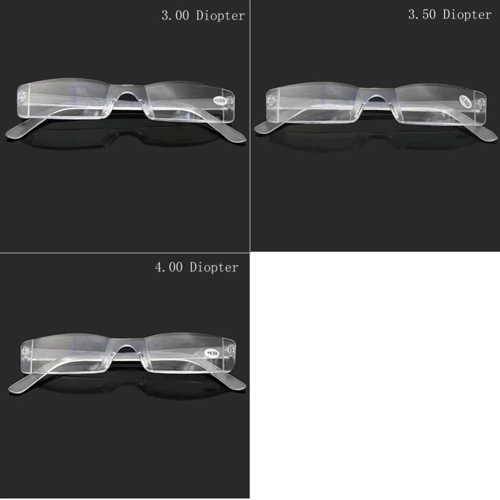 Hot Eyeglasses Clear Rimless Reading Glasses Case Bag Presbyopia 1.00-4.00 Diopter
Hot Eyeglasses Clear Rimless Reading Glasses Case Bag Presbyopia 1.00-4.00 Diopter