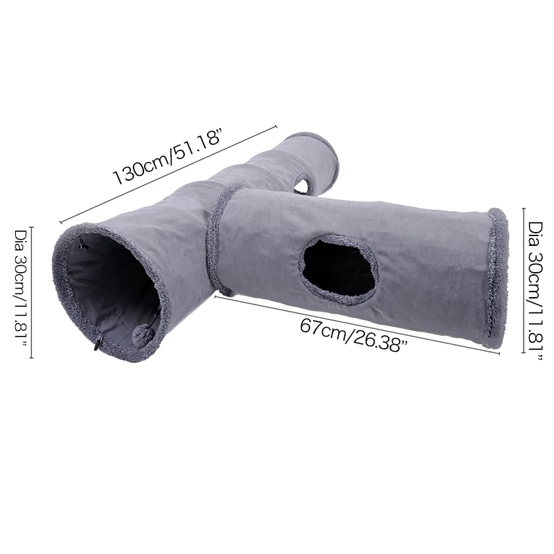 Big Long Cats Tunnel Toys with Play Ball Pure Color Suede Material Kitten S/M Foldable Pet Supplies Funny Cat Tunnel Steel Frame
Big Long Cats Tunnel Toys with Play Ball Pure Color Suede Material Kitten S/M Foldable Pet Supplies Funny Cat Tunnel Steel Frame