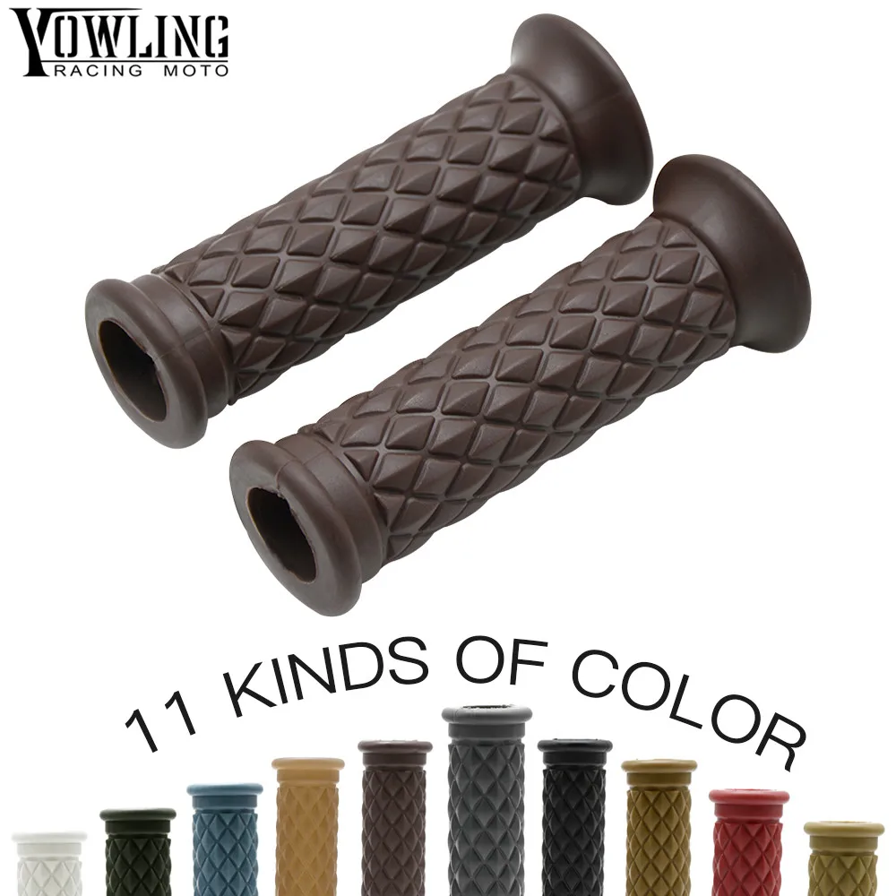 Universal 7/8'' 22MM Vintage rubber Motorcycle handle grips coffee Motorbike handlebar grips
Universal 7/8'' 22MM Vintage rubber Motorcycle handle grips coffee Motorbike handlebar grips