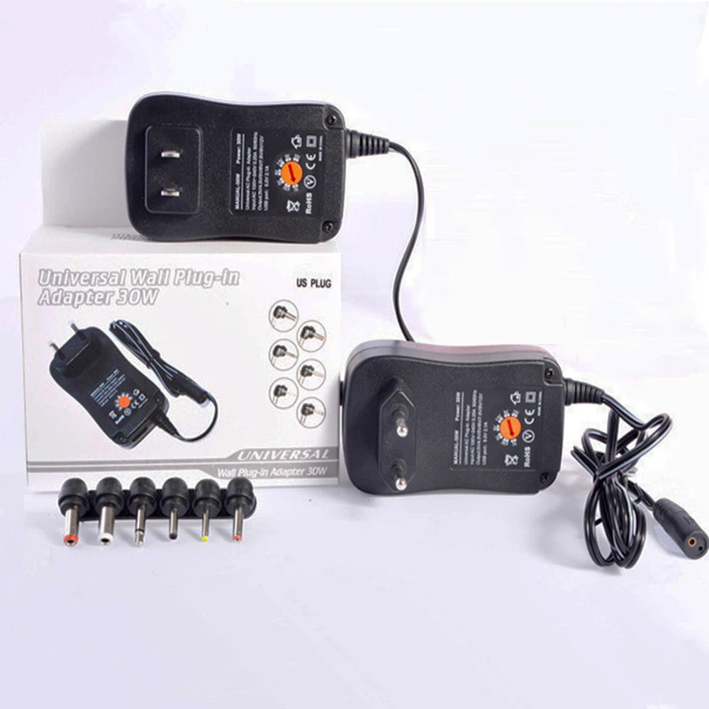 Универсальный настенный адаптер питания 3 12 В 30 Вт 100 220 переменного тока|adapter