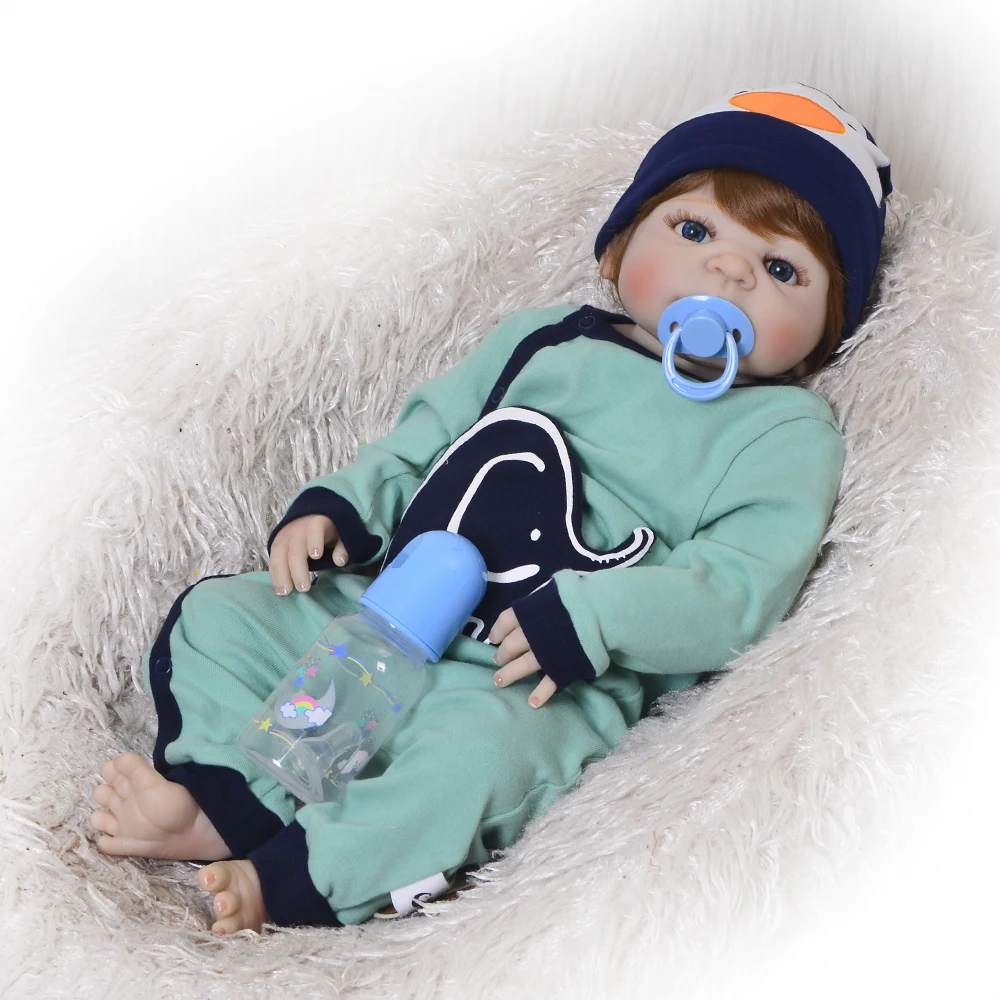 23inch reborn handmade boy babies Realistic baby Doll soft silicone Full silicone doll Toys collection play house doll for sale
23inch reborn handmade boy babies Realistic baby Doll soft silicone Full silicone doll Toys collection play house doll for sale