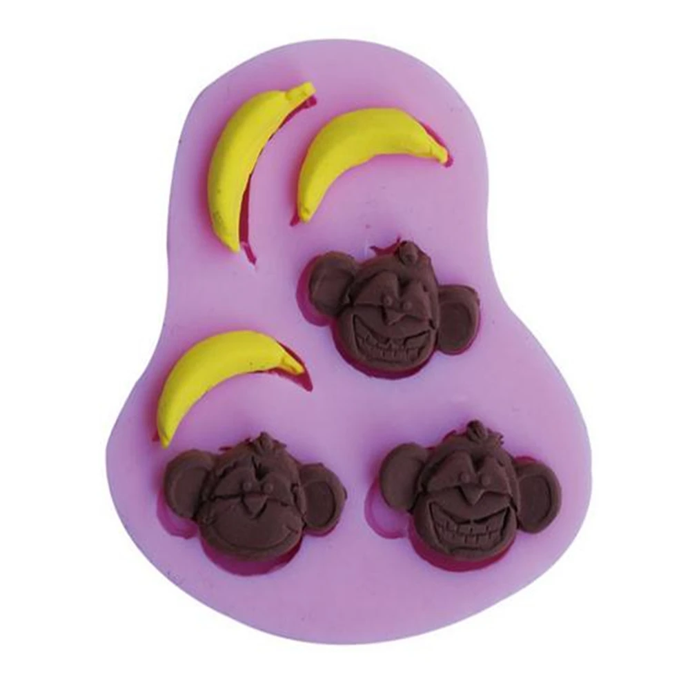 Cake Decoration DIY Tools Cute Cartoon Monkey Banana Liquid Silicone Cake Mold Chocolate Molds Pastry Mould Jello Pudding Ice
Cake Decoration DIY Tools Cute Cartoon Monkey Banana Liquid Silicone Cake Mold Chocolate Molds Pastry Mould Jello Pudding Ice