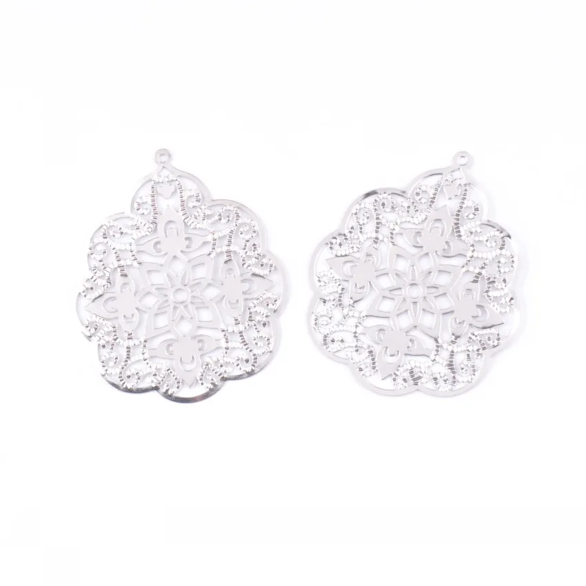Free shipping Retail 5Pcs Silver Tone Filigree Flower Wraps Connectors Metal Crafts Decoration DIY Findings Connectors 58x48mm
Free shipping Retail 5Pcs Silver Tone Filigree Flower Wraps Connectors Metal Crafts Decoration DIY Findings Connectors 58x48mm