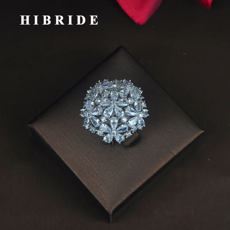 HIBRIDE Fashion Charm Flower Shape Top Quality Cubic Zirconia Rings For Women Luxury Party Wedding Show Gifts Wholsale R-210
HIBRIDE Fashion Charm Flower Shape Top Quality Cubic Zirconia Rings For Women Luxury Party Wedding Show Gifts Wholsale R-210