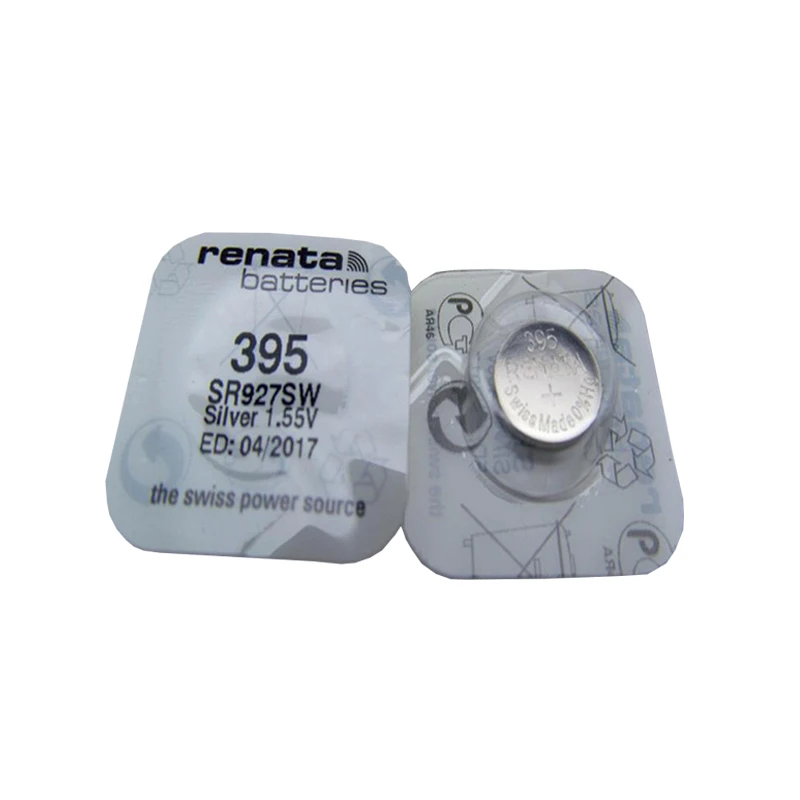 

RENATA 2pc Silver Oxide Watch 395 SR927SW 927 1.55V 100% 395 Renata 927 Battery