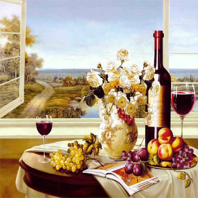 beibehang Custom 3d Wallpaper Modern European Restaurant Champagne Wine Decoration Painting Cafe Hotel Mural
beibehang Custom 3d Wallpaper Modern European Restaurant Champagne Wine Decoration Painting Cafe Hotel Mural