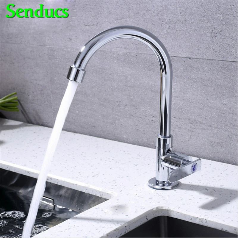 Senducs Single Cold Kitchen Sink Faucet Fashion Design Saving Water Faucet with Quality Brass Cold Kitchen Sink Faucets
Senducs Single Cold Kitchen Sink Faucet Fashion Design Saving Water Faucet with Quality Brass Cold Kitchen Sink Faucets