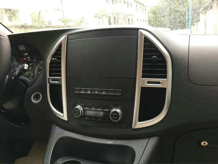 Для Benz vito 2016-2017 Центральная панель выпускного отверстия воздуха отделка ABS chrome 2 шт.
Для Benz vito 2016-2017 Центральная панель выпускного отверстия воздуха отделка ABS chrome 2 шт.
