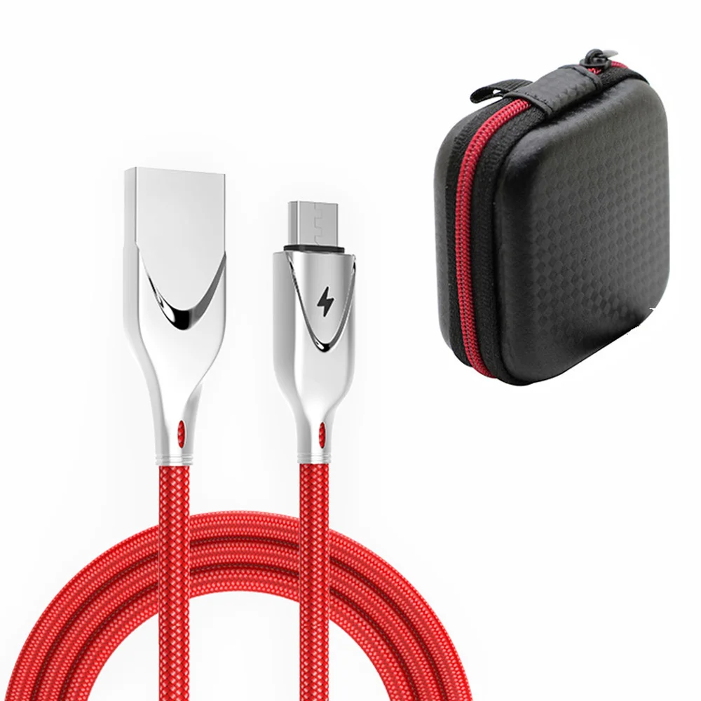 USB C кабель 2 м для Samsung S8 S9 нейлоновый Type быстрой зарядки данных Xiaomi Mi8 Mi A1 6 USBC