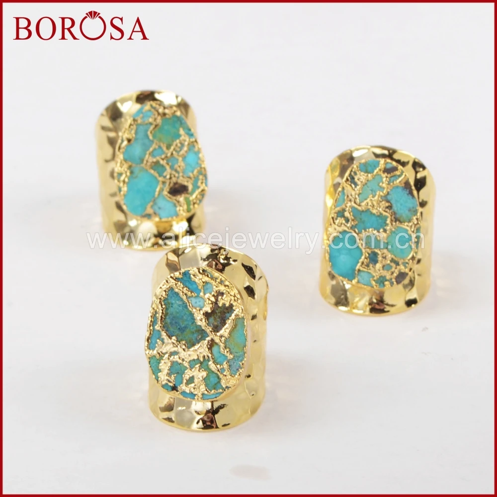Позолоченное кольцо BOROSA с натуральным 100% синим камнем, оптовая продажа, кольца из натурального камня Drusy, ювелирные изделия для вечеринки в ...
Позолоченное кольцо BOROSA с натуральным 100% синим камнем, оптовая продажа, кольца из натурального камня Drusy, ювелирные изделия для вечеринки в ...