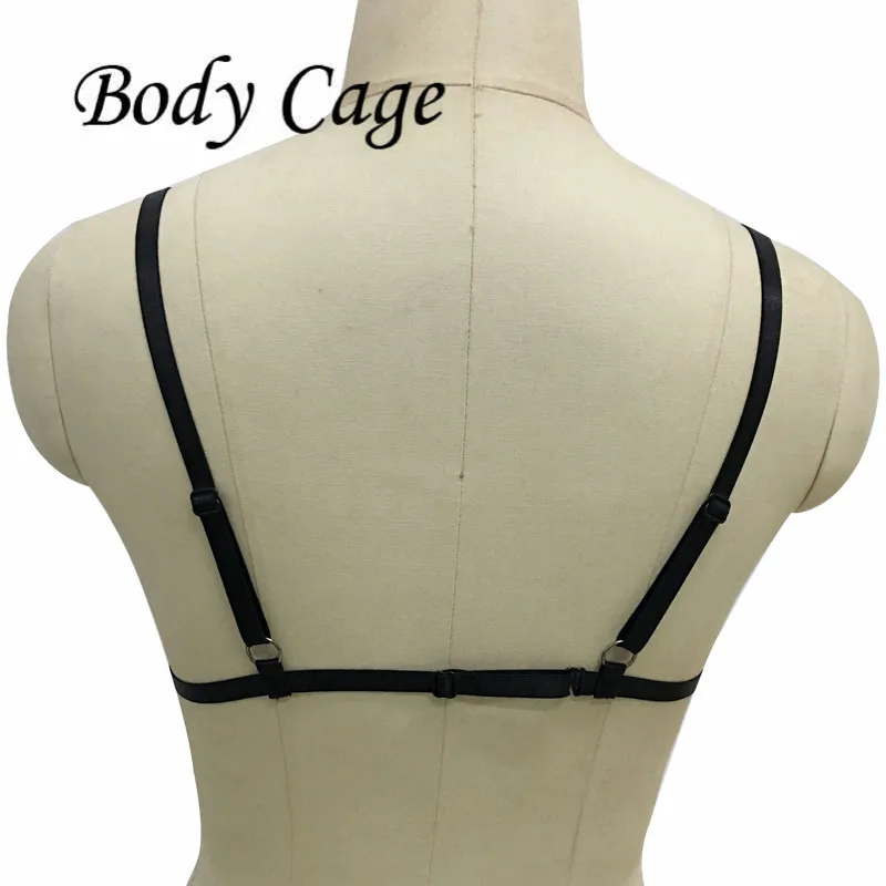 new body cage Bra Straps Backless Garters Elastic gothic dress Strappy Hollow Out Bustier crop top Sexy Harness underwear | Женская