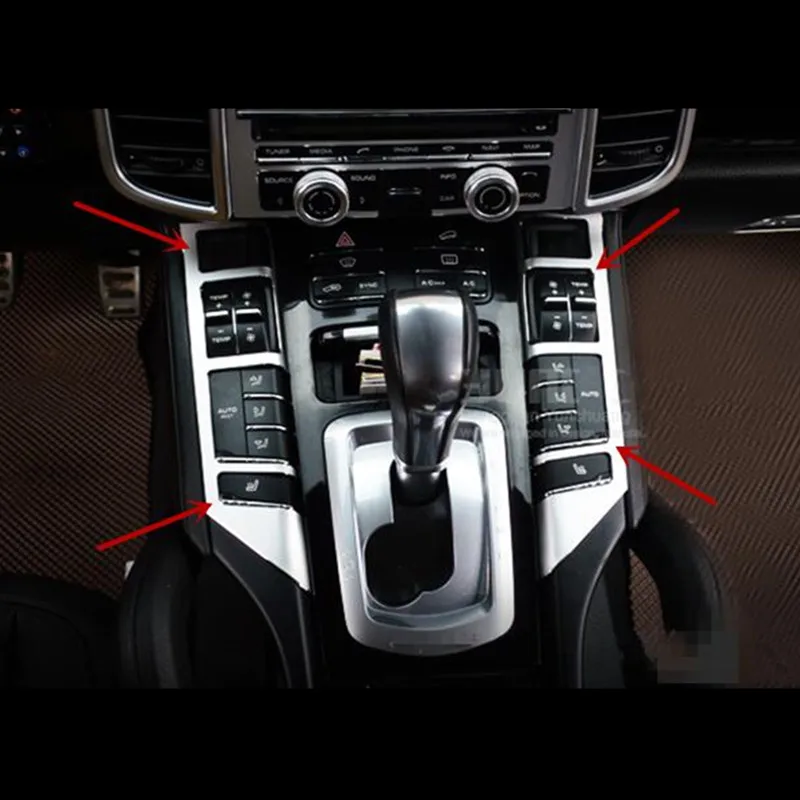 2pcs Interior Center Control Gear Shift Panel Button Decorative Trim Sequins For Porsche Cayenne Aluminium Alloy Strips
2pcs Interior Center Control Gear Shift Panel Button Decorative Trim Sequins For Porsche Cayenne Aluminium Alloy Strips