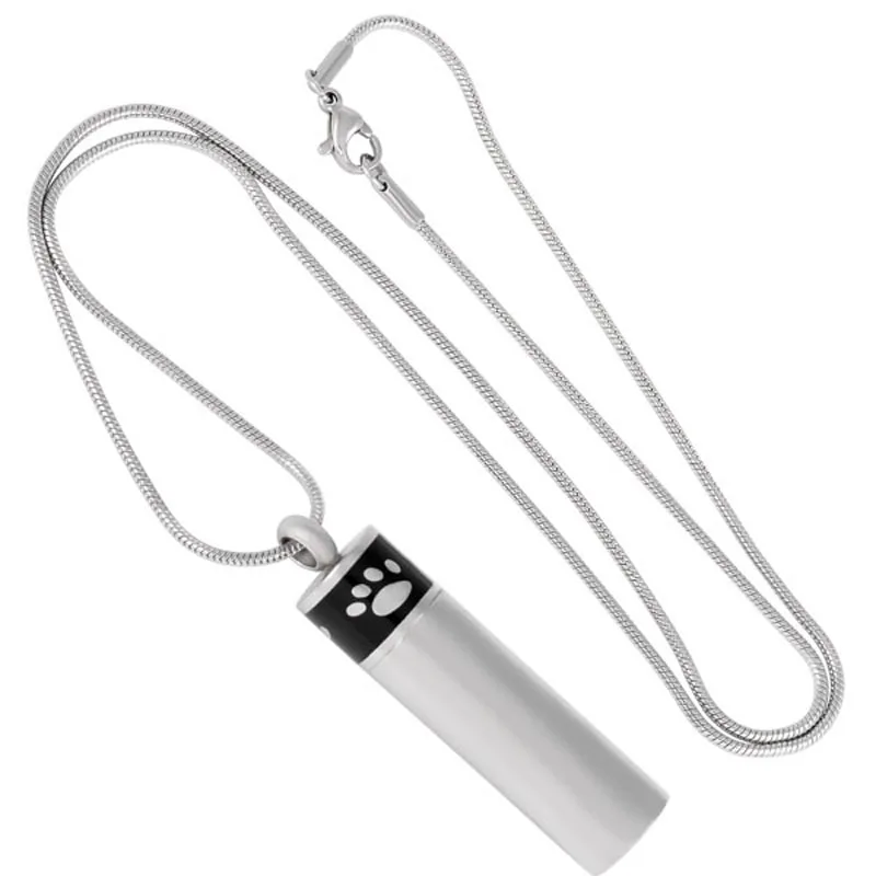 XWJ8407 Laser Dog Pay Tube Urn Ashes Holder Cremation Pendant Necklace - Funeral Jewelry for Animal Stainless Steel Urns Casket
XWJ8407 Laser Dog Pay Tube Urn Ashes Holder Cremation Pendant Necklace - Funeral Jewelry for Animal Stainless Steel Urns Casket