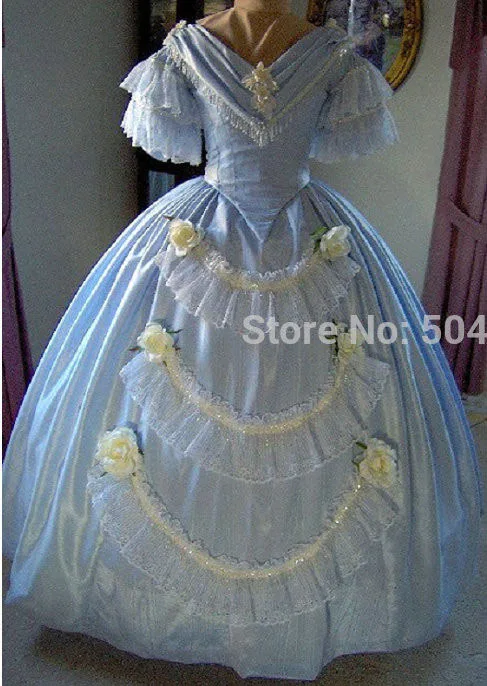 Freeshipping!R-175 19 century Vintage costume 1860S Victorian Lolita/Civil War Southern Belle Ball Halloween dresses All size
Freeshipping!R-175 19 century Vintage costume 1860S Victorian Lolita/Civil War Southern Belle Ball Halloween dresses All size