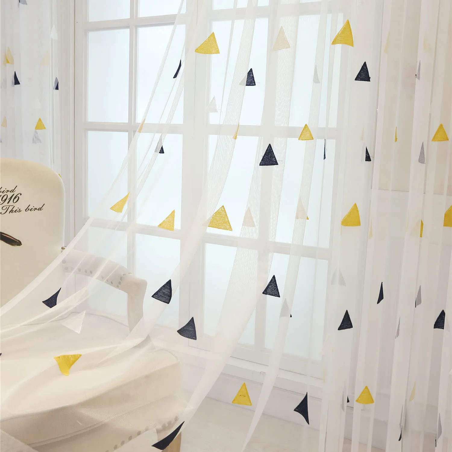 Slow Soul Pink Blue Yellow White Triangle Modern Geometric Curtains Tulle For Living Room Bedroom Kitchen Sheer Kids Children
Slow Soul Pink Blue Yellow White Triangle Modern Geometric Curtains Tulle For Living Room Bedroom Kitchen Sheer Kids Children