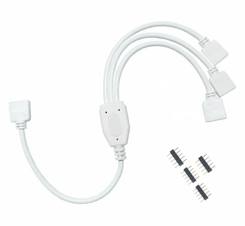 5pin коннектор RGBW HUB 1-2 3 4 порта разветвитель гнездовой удлинитель кабель для SMD 5050