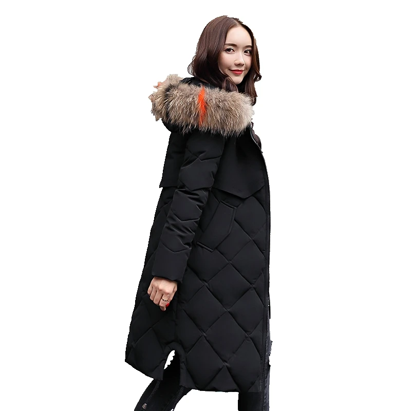 Winter down cotton jacket women parkas long coat fashion Fur collar Hooded tops female Plus size Thick warm Cotton-padded jacket
Winter down cotton jacket women parkas long coat fashion Fur collar Hooded tops female Plus size Thick warm Cotton-padded jacket