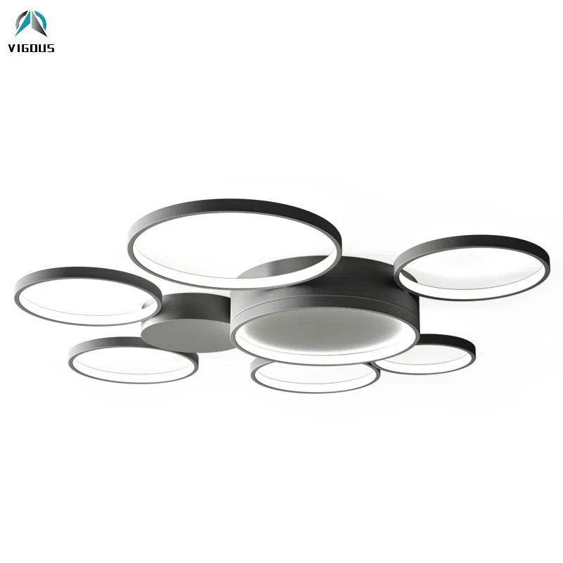Modern Ceiling Aluminium Round Circle Dimmable Led Chandelier Remote Control Luminaires Led Ceiling Chandelier Lamparas Fixtures
Modern Ceiling Aluminium Round Circle Dimmable Led Chandelier Remote Control Luminaires Led Ceiling Chandelier Lamparas Fixtures