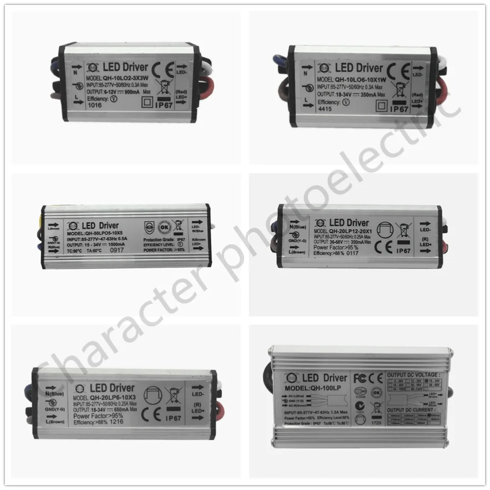 IP67 Waterproof AC85-265V 1-2x3w 2-4x3w 6-10x3w 10-18x3w 18-30x3w LED Driver Transformer For Ceiling Light Power Supply
IP67 Waterproof AC85-265V 1-2x3w 2-4x3w 6-10x3w 10-18x3w 18-30x3w LED Driver Transformer For Ceiling Light Power Supply