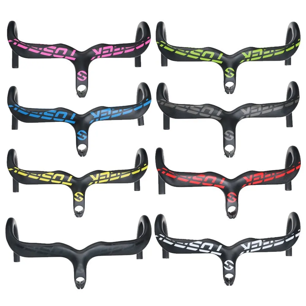 TOSEEK Matte Full Carbon Aeor Integrated Handlebar With 90/100/110/120mm Stem For Racing Road Bike Handlebar 400/420/440mm
TOSEEK Matte Full Carbon Aeor Integrated Handlebar With 90/100/110/120mm Stem For Racing Road Bike Handlebar 400/420/440mm