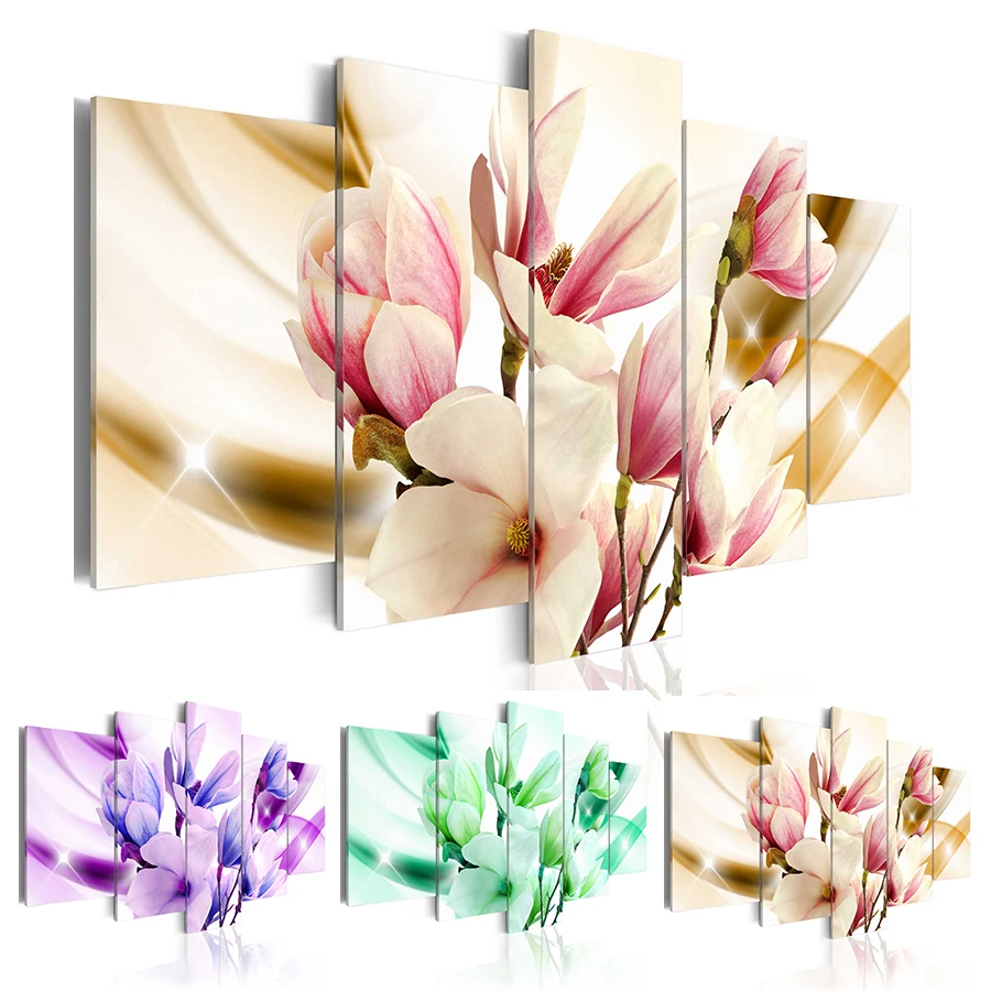 5 Piece Canvas Paintings Prints Magnolia Wall Art Picture Canvas Paintings Wall Decorations For Living Room Home Decor No Frame
5 Piece Canvas Paintings Prints Magnolia Wall Art Picture Canvas Paintings Wall Decorations For Living Room Home Decor No Frame