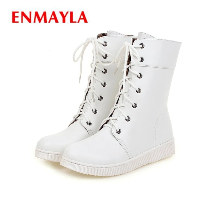 Женские сапоги на шнуровке ENMAYLA Mujer Invierno, зимние сапоги средней длины, однотонные женские сапоги, Зимняя мода 2020, размер 34-43, LY059
Женские сапоги на шнуровке ENMAYLA Mujer Invierno, зимние сапоги средней длины, однотонные женские сапоги, Зимняя мода 2020, размер 34-43, LY059