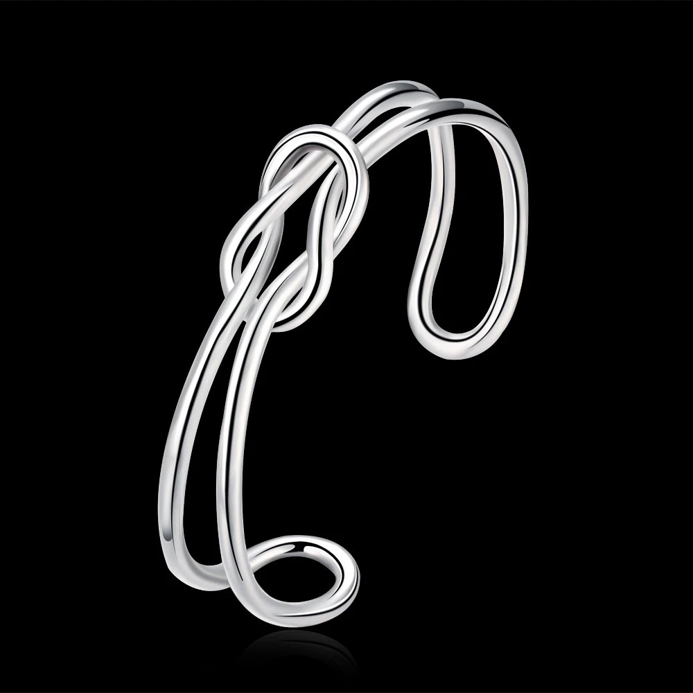 Kinitial Knot Cross Bangle Bracelet Infinity Bangles Bridesmaid Gift Cuff Double Line Bracelets for women Jewelery
Kinitial Knot Cross Bangle Bracelet Infinity Bangles Bridesmaid Gift Cuff Double Line Bracelets for women Jewelery