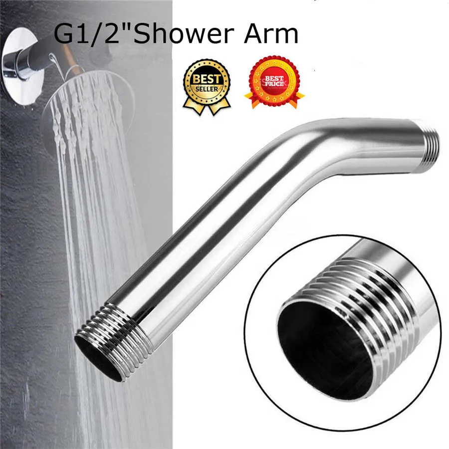 G1/2 15cm Stainless Steel Shower Head Extension Angled Shower Arm Extra Pipe Wall Mounted For Bathroom
G1/2 15cm Stainless Steel Shower Head Extension Angled Shower Arm Extra Pipe Wall Mounted For Bathroom