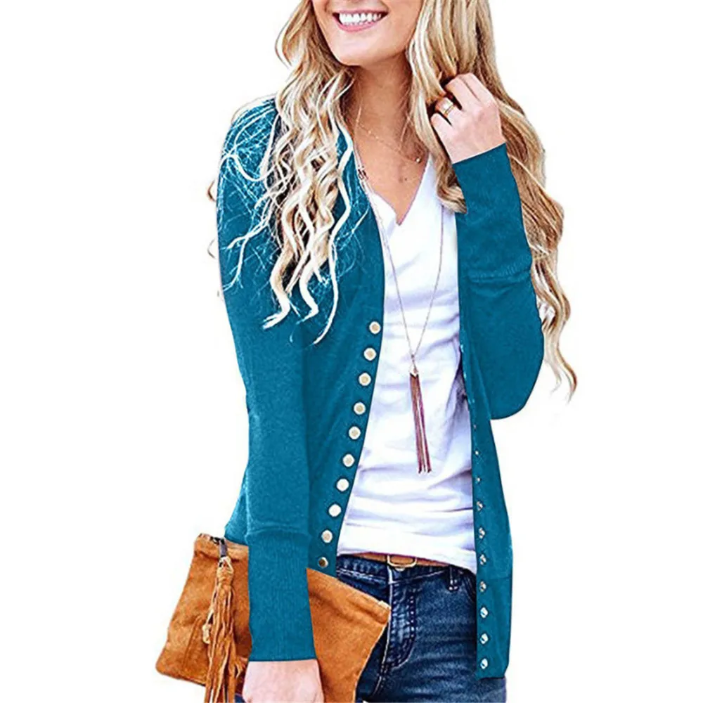 2018 Summer New Style Fashion Casual Women's Solid Button Front Knit wears Long Sleeve Casual S-2XL
2018 Summer New Style Fashion Casual Women's Solid Button Front Knit wears Long Sleeve Casual S-2XL