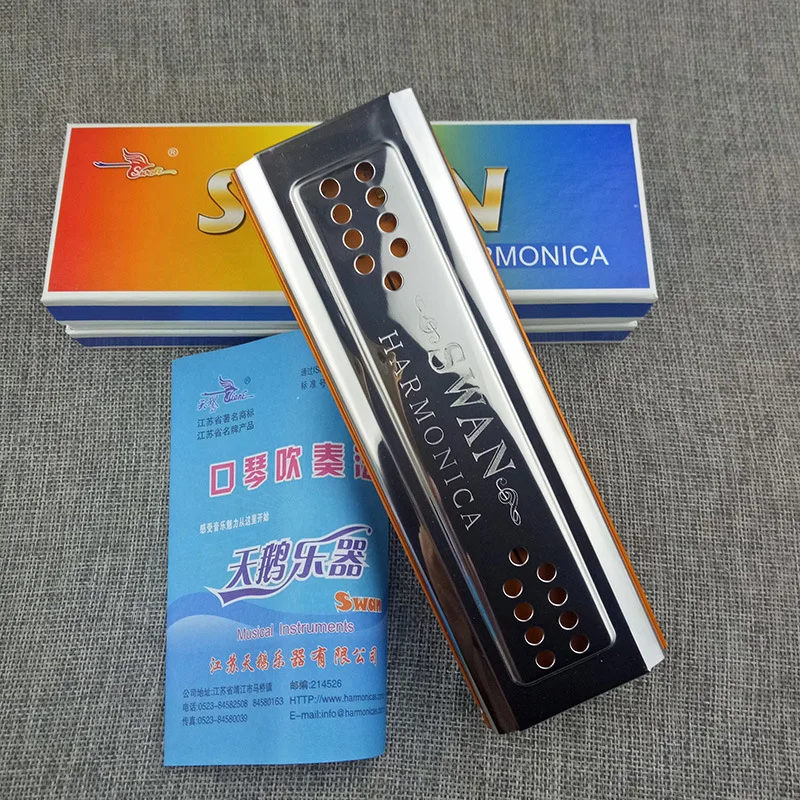 SWAN, SWAN 24 hole tremolo harmonica double double C/G double harmonica cartons
SWAN, SWAN 24 hole tremolo harmonica double double C/G double harmonica cartons