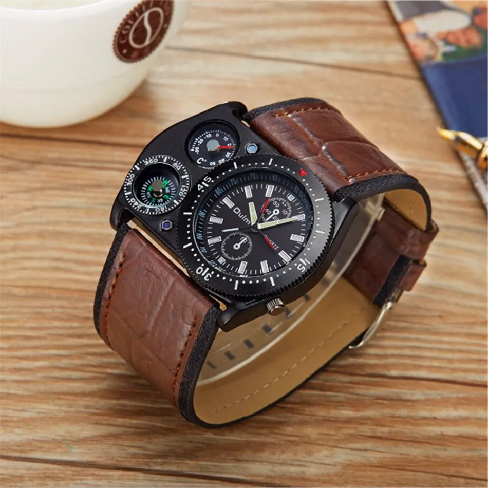 Brand OULM Mens Fashion Sports Watches for Big Wrist Casual Leather Quartz Watct Relogio Masculino Marca Original Esportivo 2018
Brand OULM Mens Fashion Sports Watches for Big Wrist Casual Leather Quartz Watct Relogio Masculino Marca Original Esportivo 2018
