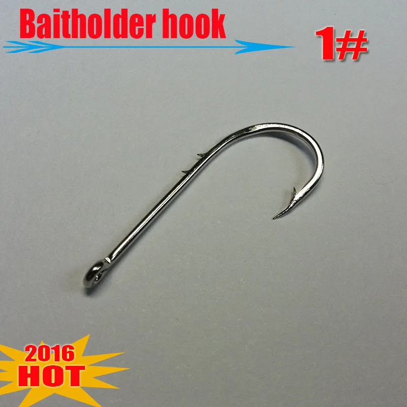 Крючок Baitholder 1 #32 мм крючок с бородкой для морской рыбалки (Оставьте сообщение на