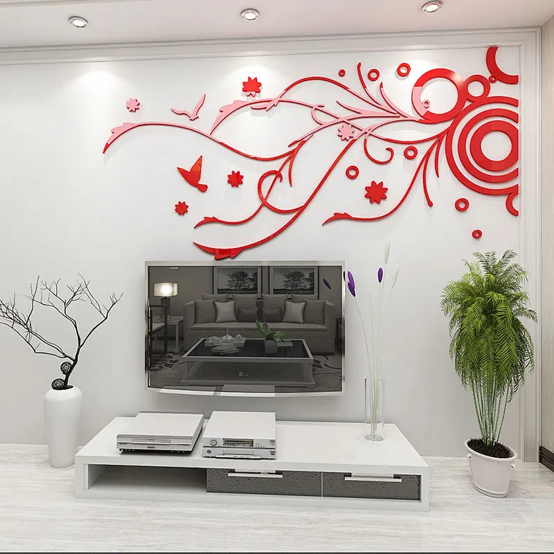 Creativity Ins circle flower vine DIY Children's room bedroom living room TV background wall decoration 3D acrylic wall stickers
Creativity Ins circle flower vine DIY Children's room bedroom living room TV background wall decoration 3D acrylic wall stickers