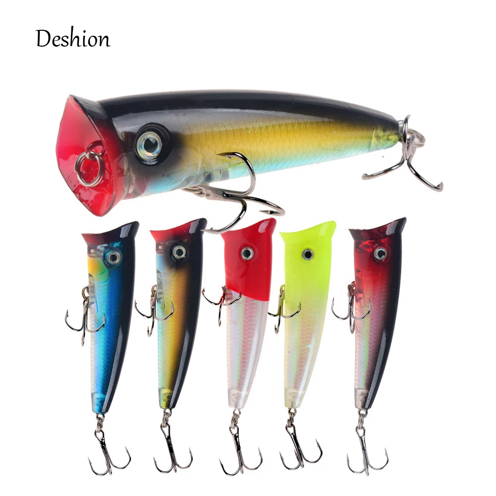 Deshion Topwater Popper 1PC Fishing Lure 10g 70mm Hard Bait Floating Lure Fishing Baits Wobblers China
Deshion Topwater Popper 1PC Fishing Lure 10g 70mm Hard Bait Floating Lure Fishing Baits Wobblers China