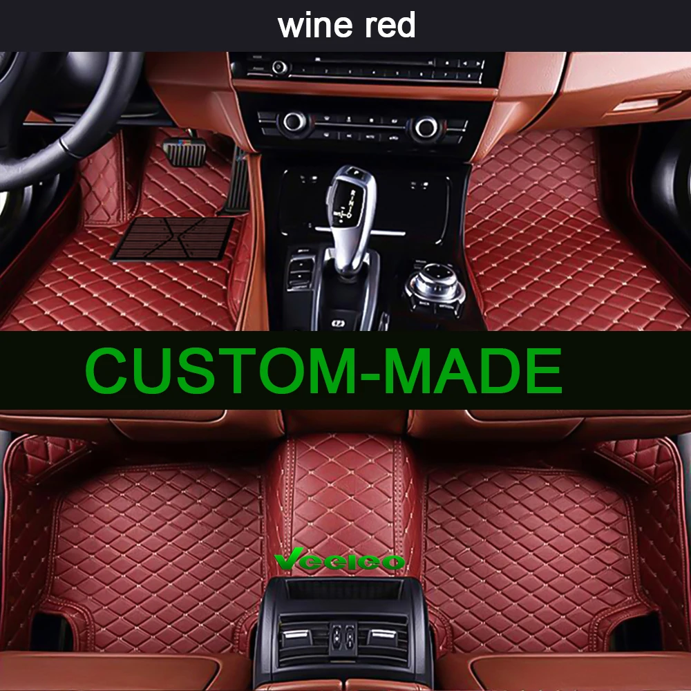 Veeleo 6 видов цветов кожаные автомобильные коврики для Hyundai Tucson 2015-2018 всепогодные