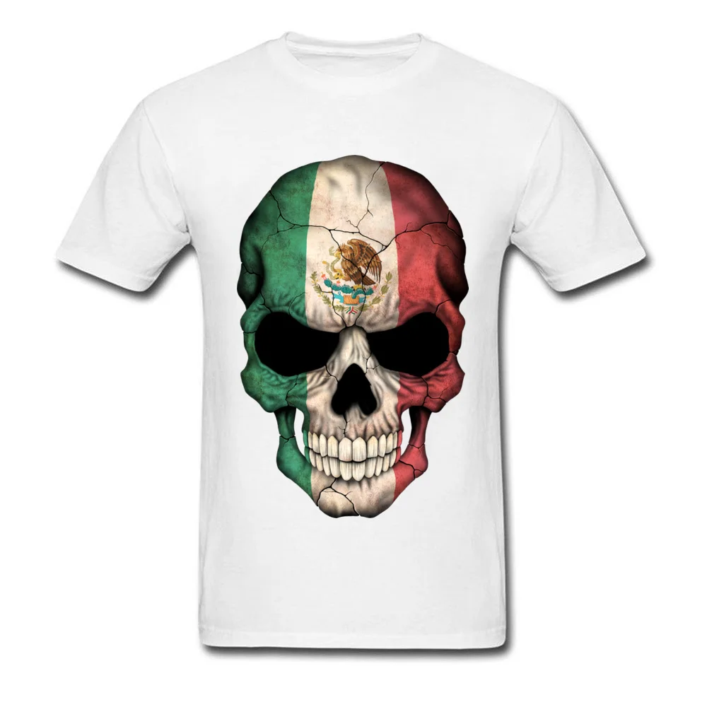 Футболка мужская с рисунком черепа мексиканского флага|t shirt|tee shirtskull t-shirt |