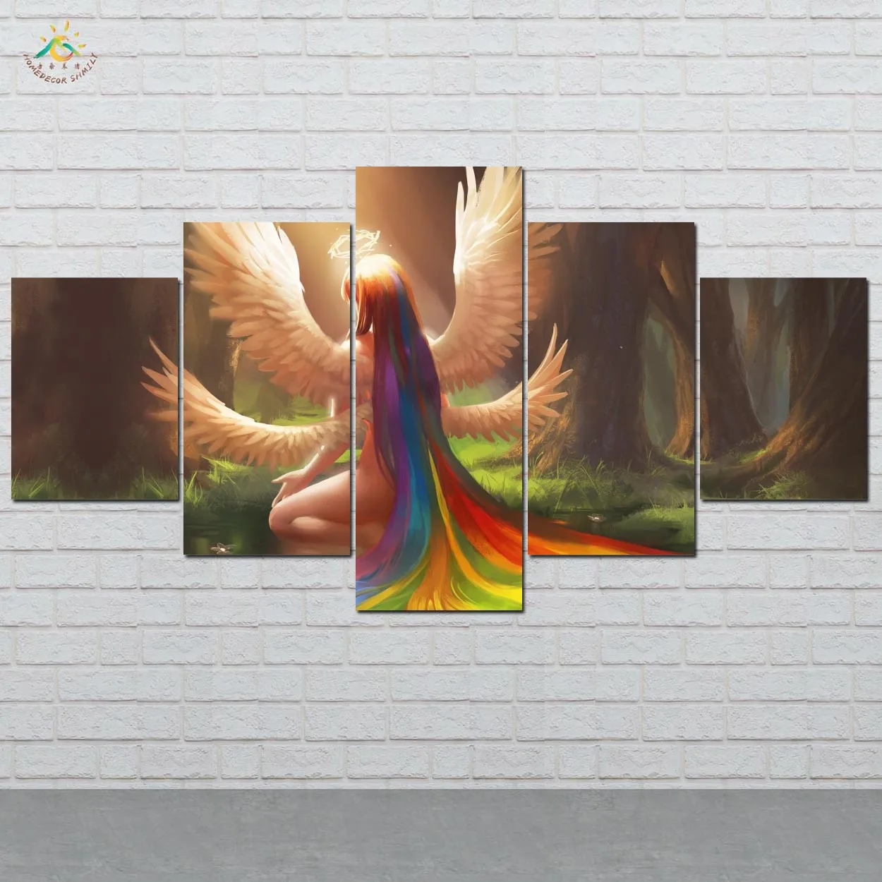 Colorful Angel Wings and Nimbus Hair Wall Art HD Prints Canvas Art Painting Modular Picture And Poster Canvas Painting 5 Pieces
Colorful Angel Wings and Nimbus Hair Wall Art HD Prints Canvas Art Painting Modular Picture And Poster Canvas Painting 5 Pieces