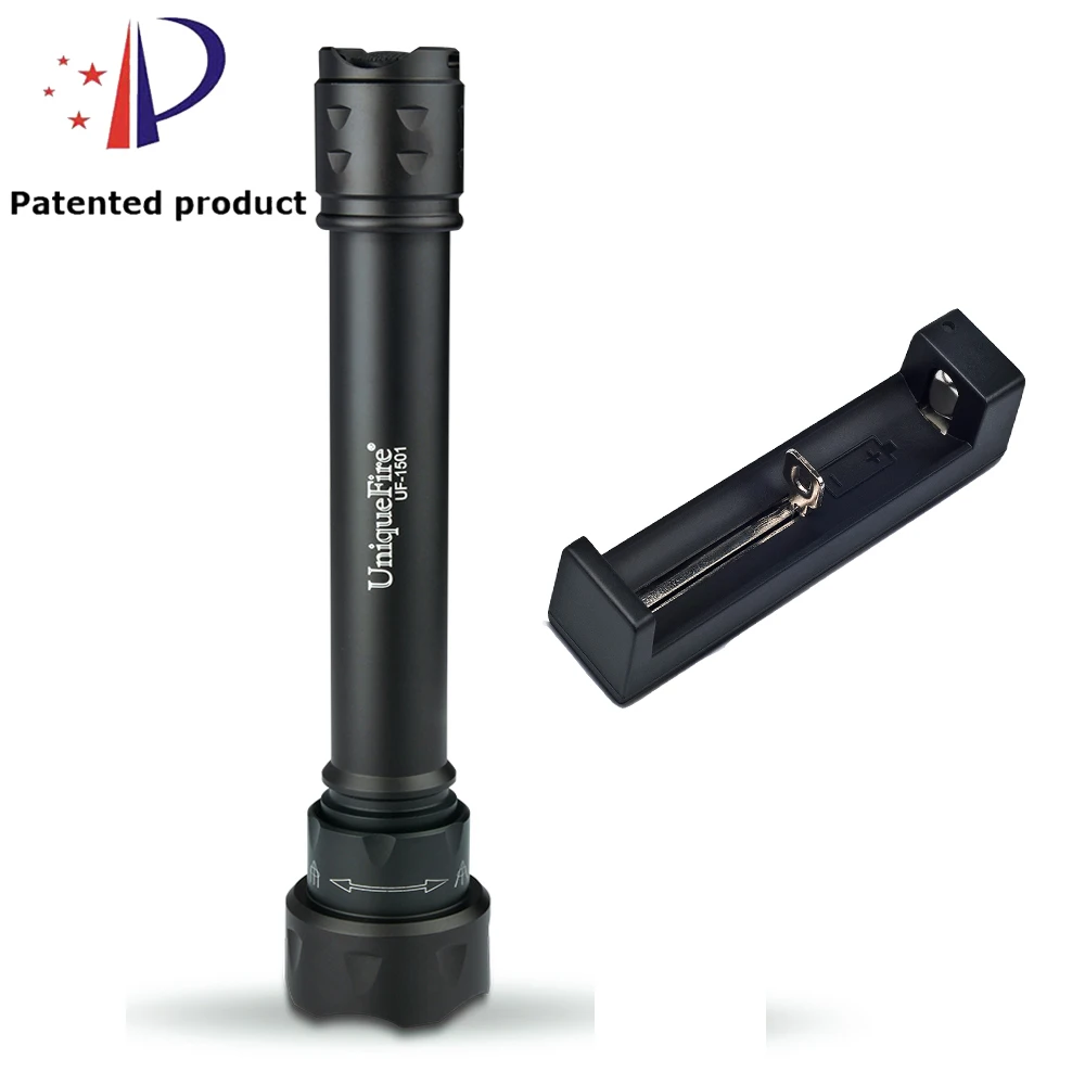 UniqueFire UF-1501 Zoomable IR940nm Flashlight Infared Hunting Illuminator Torch Lamp Light+Rechargeable Battery Charger
UniqueFire UF-1501 Zoomable IR940nm Flashlight Infared Hunting Illuminator Torch Lamp Light+Rechargeable Battery Charger