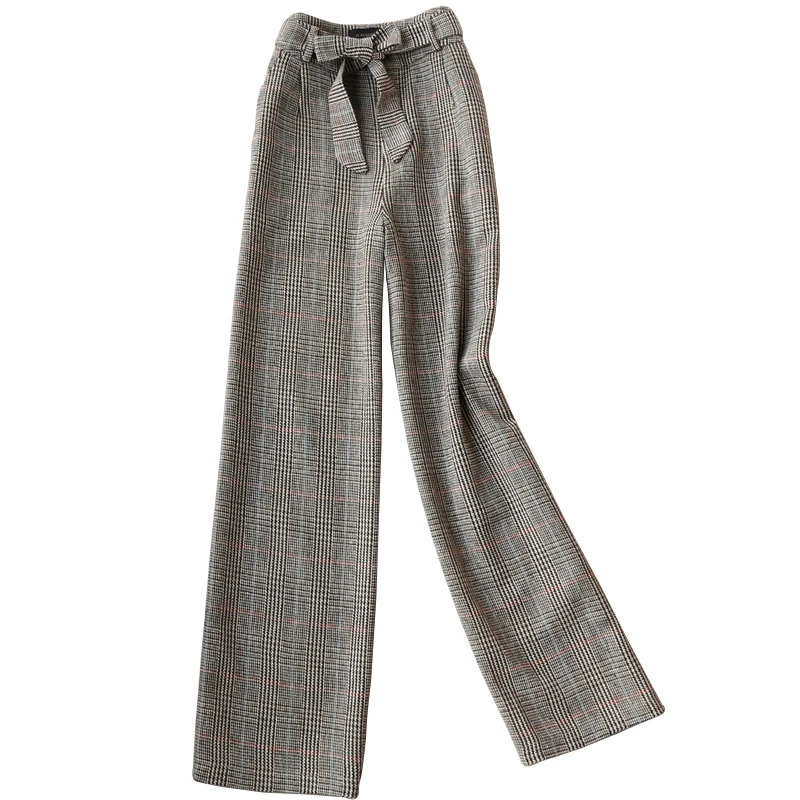 Women Winter Wide Leg Pants High Waist Wool Trousers Casual Long Loose straight office lady pants
Women Winter Wide Leg Pants High Waist Wool Trousers Casual Long Loose straight office lady pants