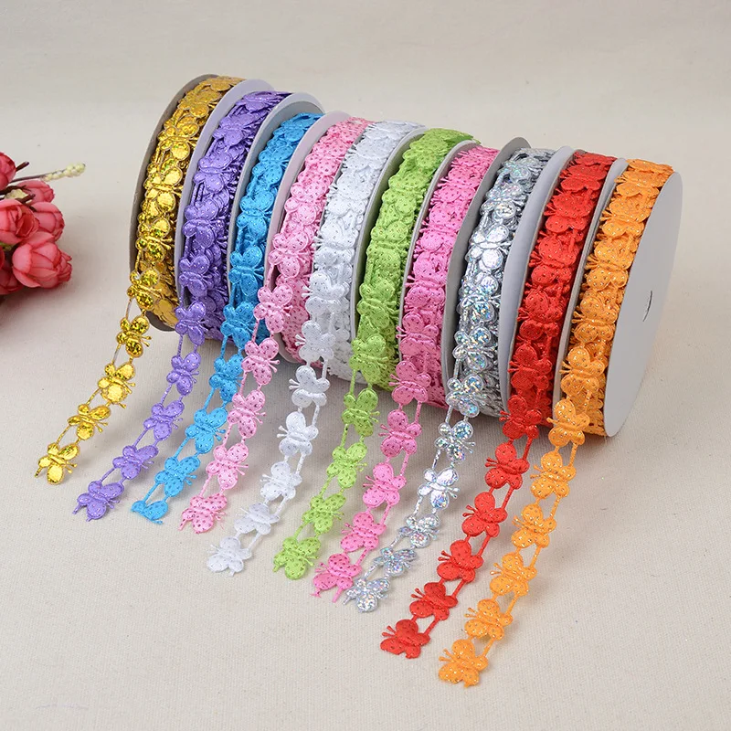 High-grade High-quality Loose Powder Butterfly Embossed Tape Lace Ribbon Lace Clothing Shoes Accessories Edge 1.5cm * 20 Yards
High-grade High-quality Loose Powder Butterfly Embossed Tape Lace Ribbon Lace Clothing Shoes Accessories Edge 1.5cm * 20 Yards