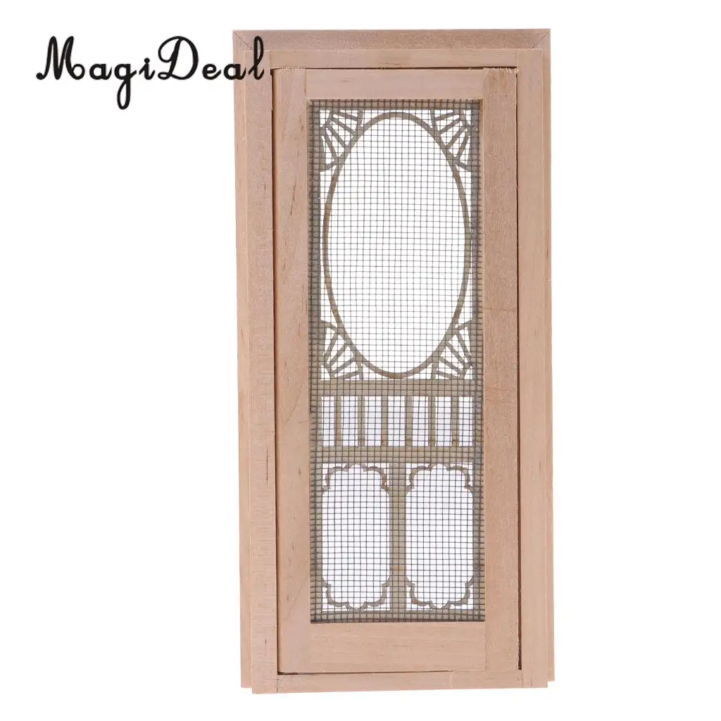 MagiDeal 1/12 Scale Dollhouse Miniature Wood External Hollow Screen Door Unpainted Furniture for Dolls House Furniture Accessory
MagiDeal 1/12 Scale Dollhouse Miniature Wood External Hollow Screen Door Unpainted Furniture for Dolls House Furniture Accessory