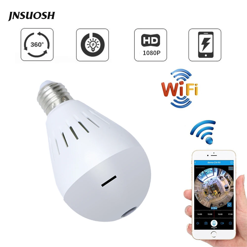 Беспроводная ip камера H.264 с Wi Fi 1080P 960P 360 градусный панорамный рыбий глаз Мини